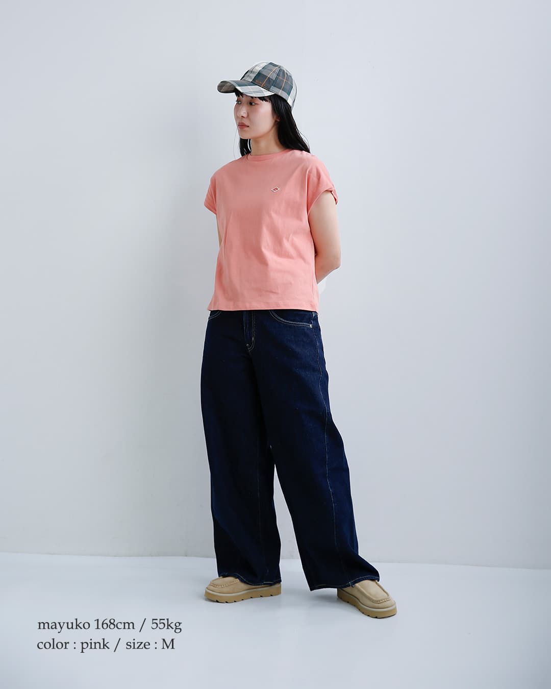 DANTONコットン ドルマンスリーブ 半袖 Tシャツ dt-c0403cjj