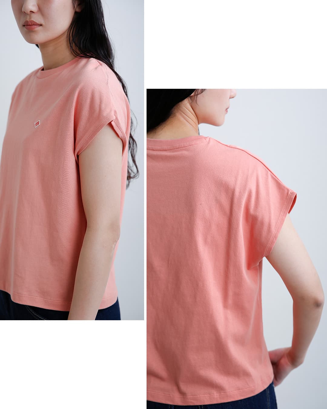 DANTONコットン ドルマンスリーブ 半袖 Tシャツ dt-c0403cjj