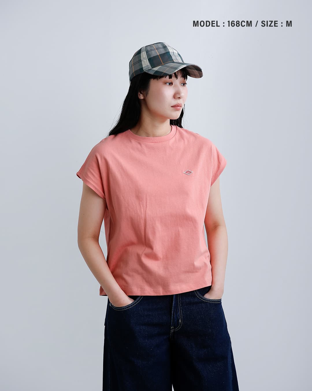 DANTONコットン ドルマンスリーブ 半袖 Tシャツ dt-c0403cjj