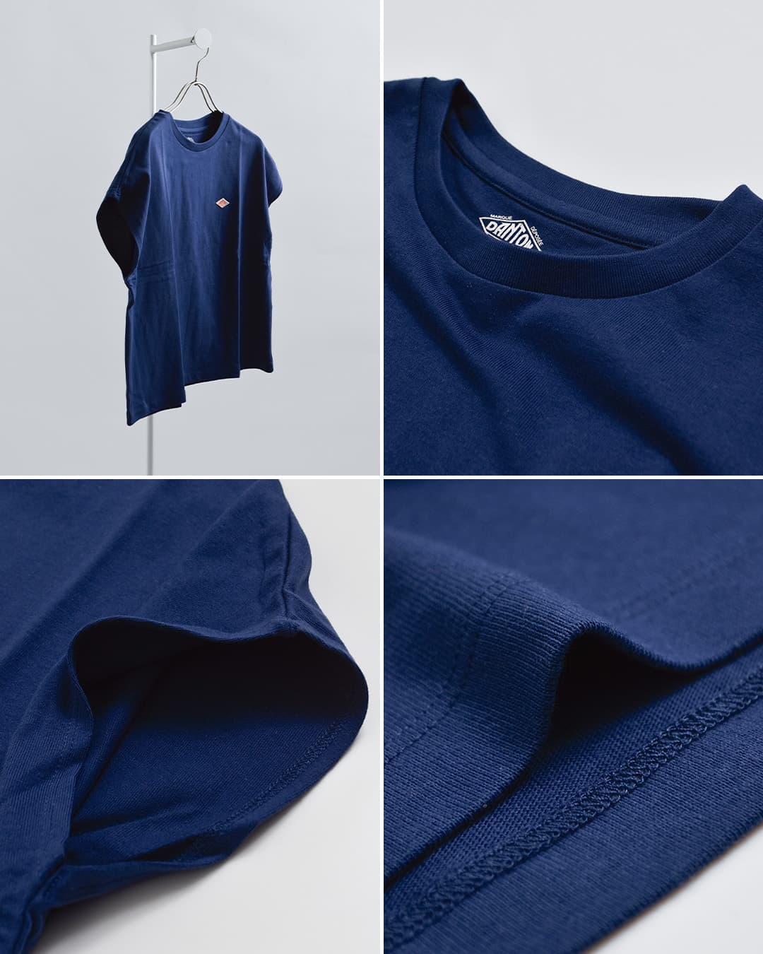 DANTONコットン ドルマンスリーブ 半袖 Tシャツ dt-c0403cjj