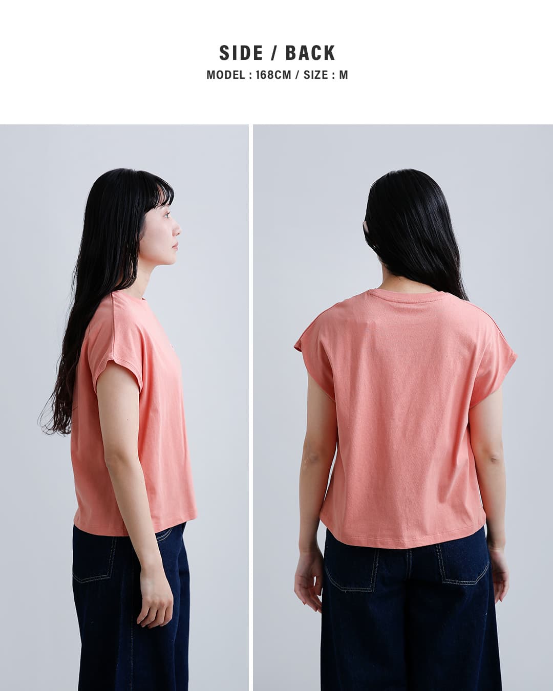 DANTONコットン ドルマンスリーブ 半袖 Tシャツ dt-c0403cjj