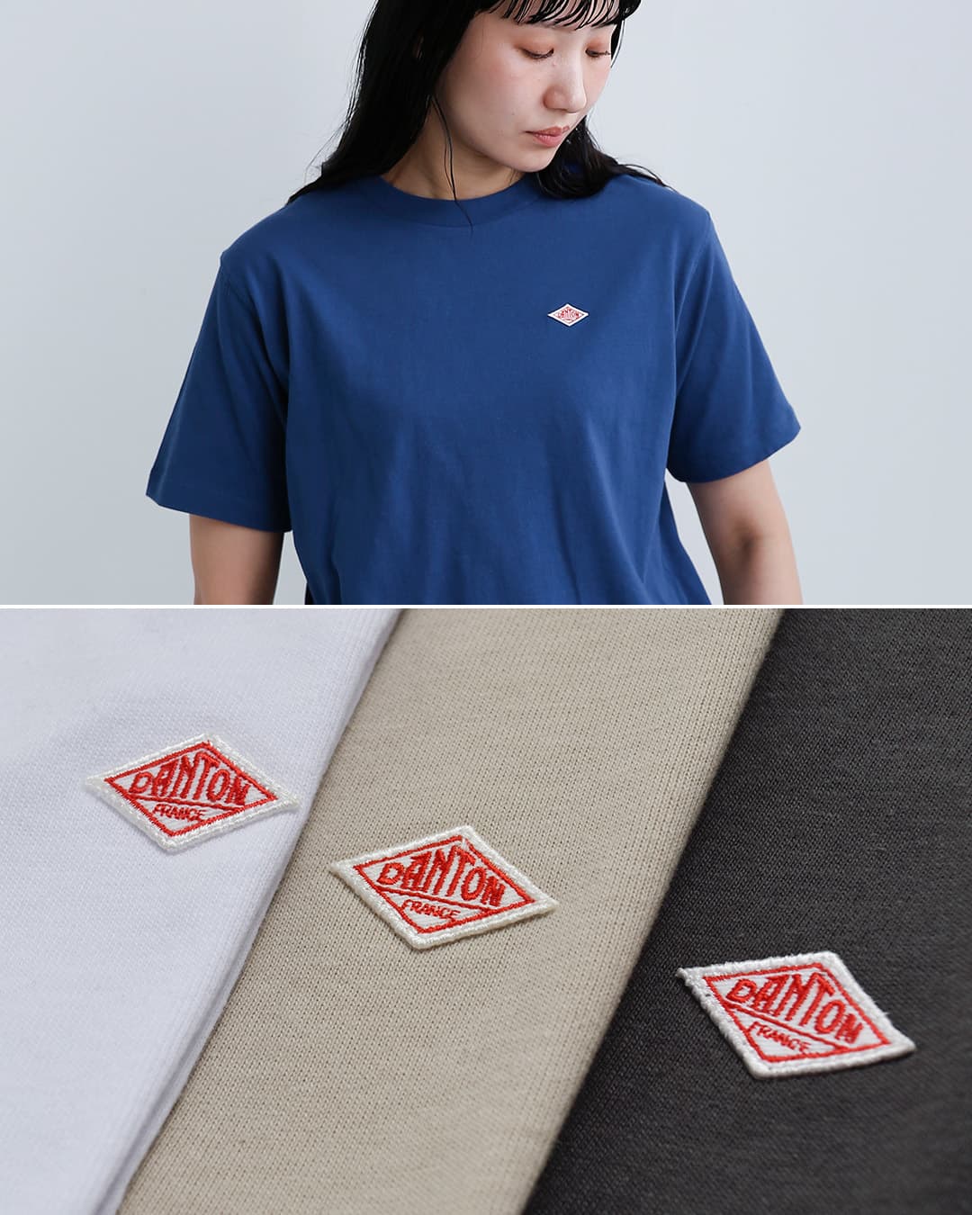 DANTONコットン天竺 半袖Tシャツ