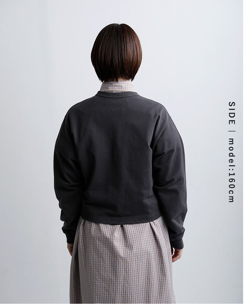 DANTON(ダントン)コットン ドットボタン クルーネック カーディガン dt-c0405cin-26ss