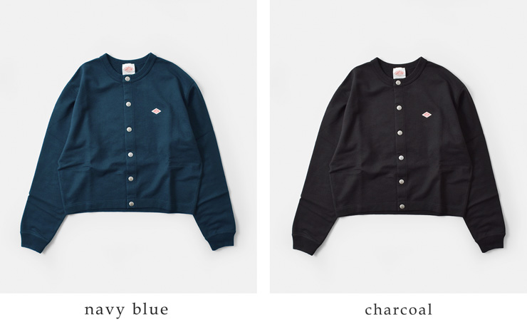 DANTON(ダントン)コットン ドットボタン クルーネック カーディガン dt-c0405cin-26ss