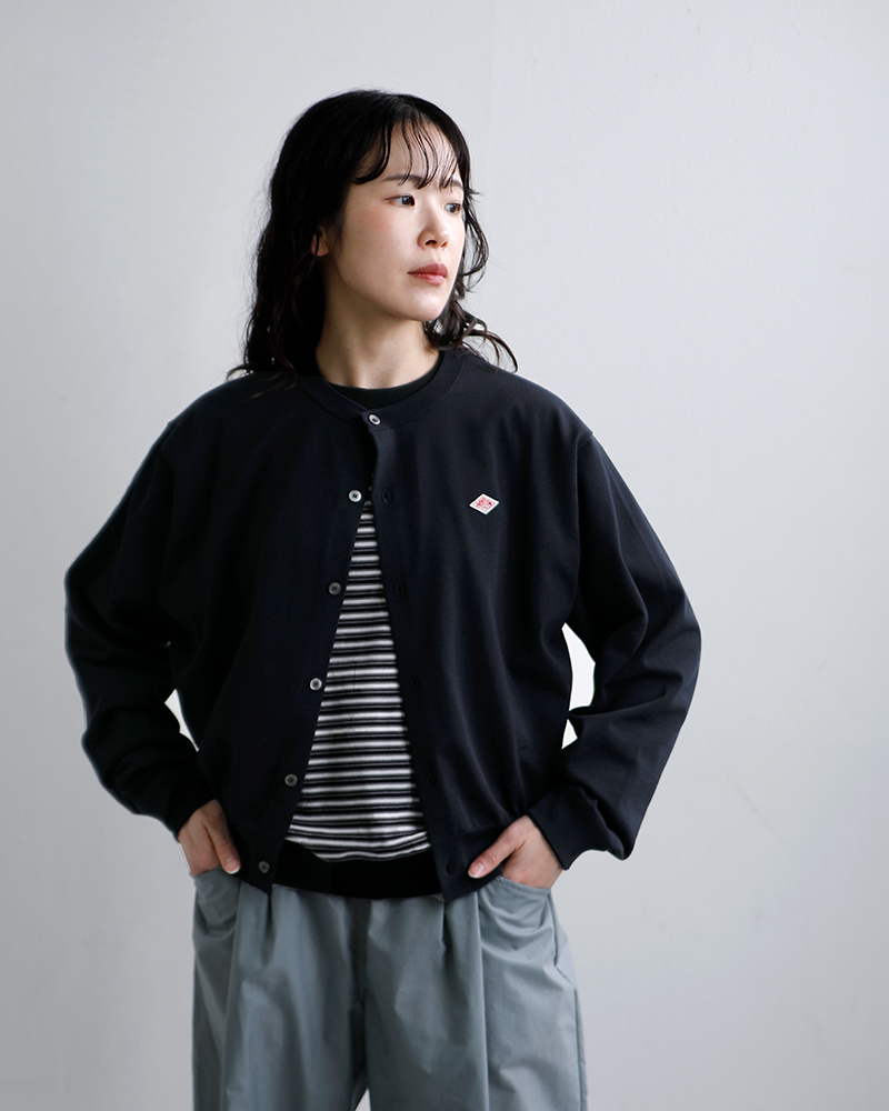 DANTON(ダントン)ハイゲージニットクルーネックカーディガンdt-d0137ysd