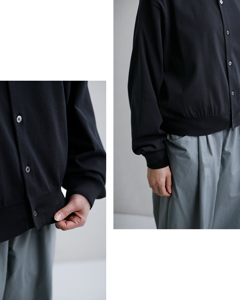 DANTON(ダントン)ハイゲージニットクルーネックカーディガンdt-d0137ysd