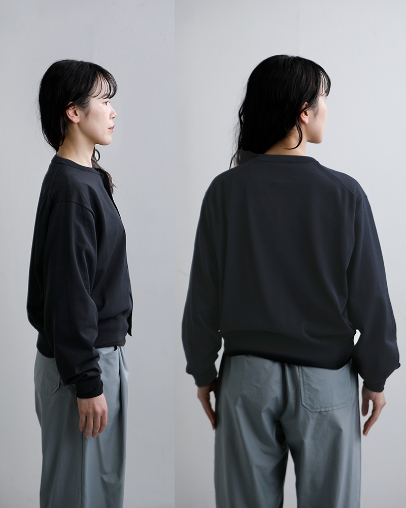 DANTON(ダントン)ハイゲージニットクルーネックカーディガンdt-d0137ysd