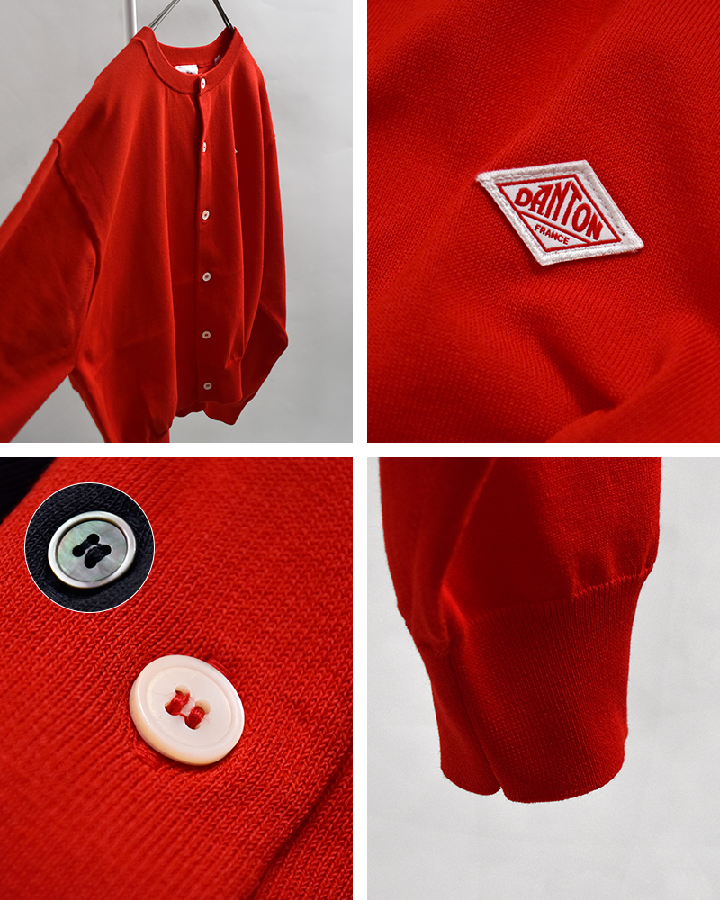 DANTON(ダントン)ハイゲージニットクルーネックカーディガンdt-d0137ysd