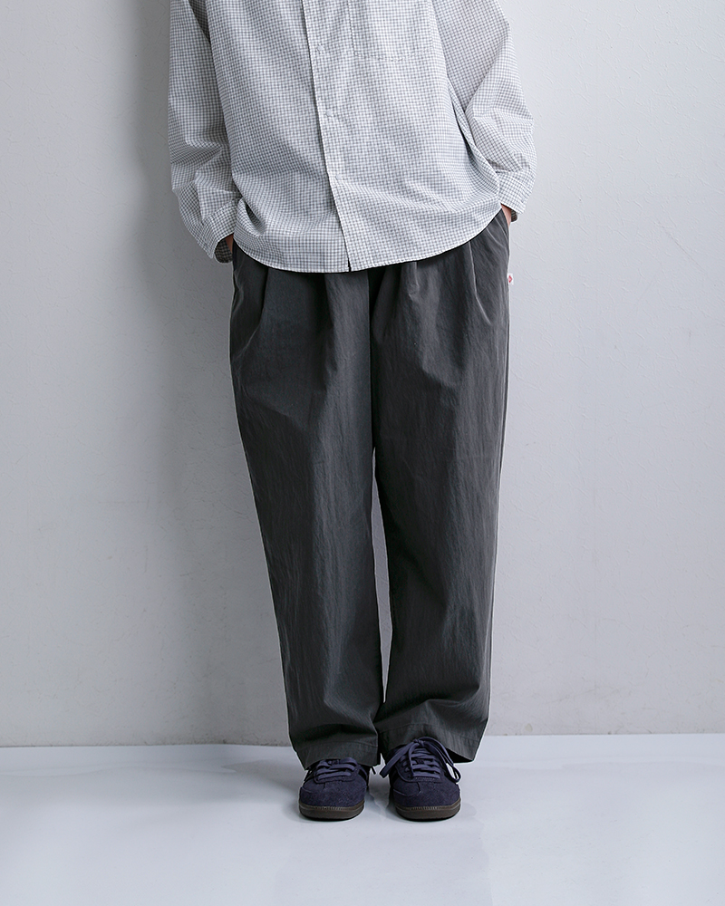 DANTON(ダントン)コットンギャバジンウエストギャザーイージーパンツdt-e0212cno