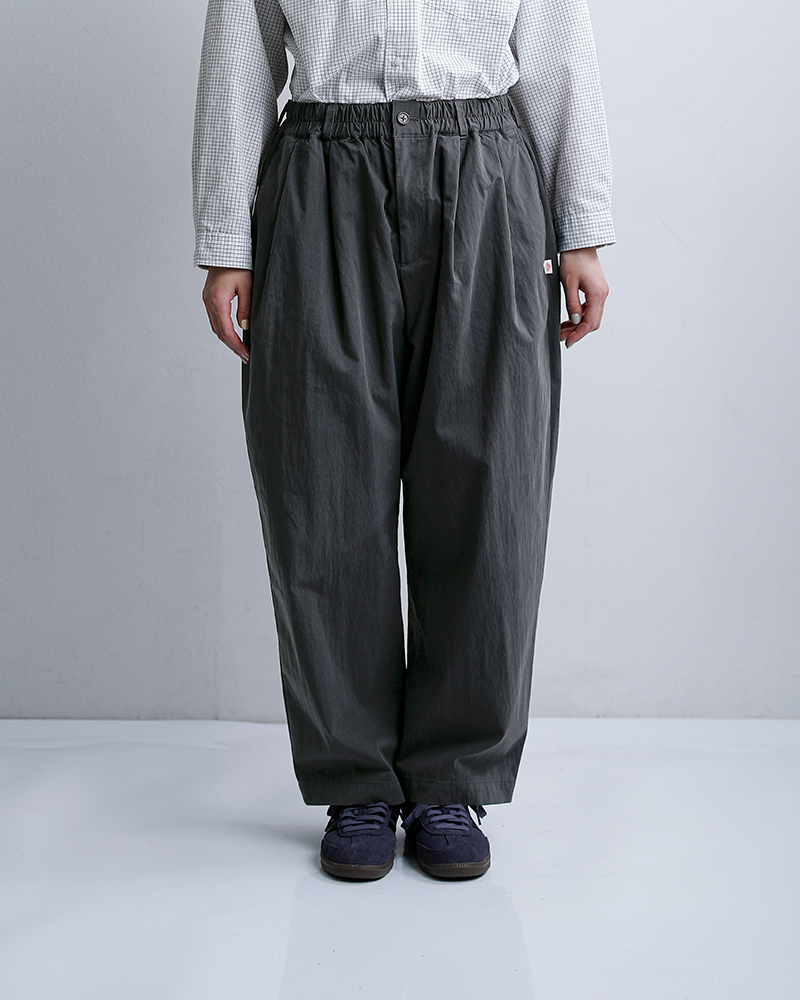 DANTON(ダントン)コットンギャバジンウエストギャザーイージーパンツdt-e0212cno
