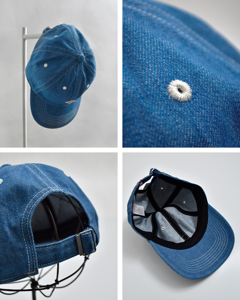 DANTON(ダントン)デニム6パネルキャップdt-h0227ymn