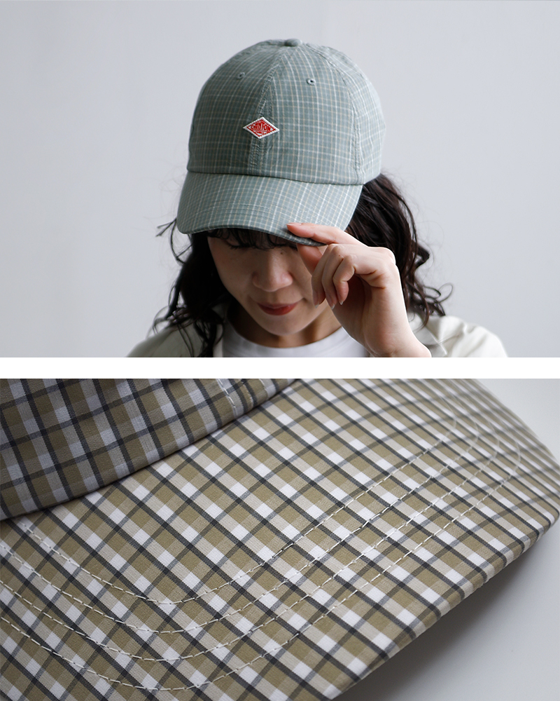 DANTON(ダントン)6Pチェックキャップdt-h0376sby-cws