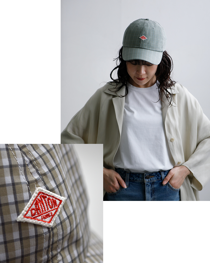 DANTON(ダントン)6Pチェックキャップdt-h0376sby-cws