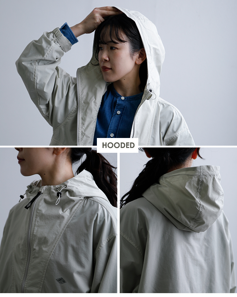 DANTON(ダントン)フーデッドショートジャケットdt-a0674sny-26ss