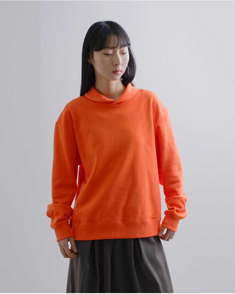 DIGAWEL(ディガウェル)コットンショールカラー長袖スウェットシャツdwaa016