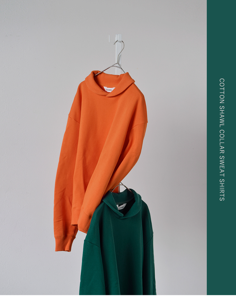 DIGAWEL(ディガウェル)コットンショールカラー長袖スウェットシャツdwaa016