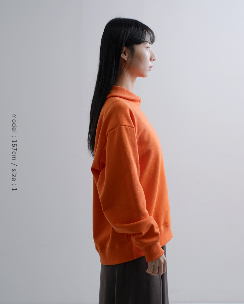 DIGAWEL(ディガウェル)コットンショールカラー長袖スウェットシャツdwaa016