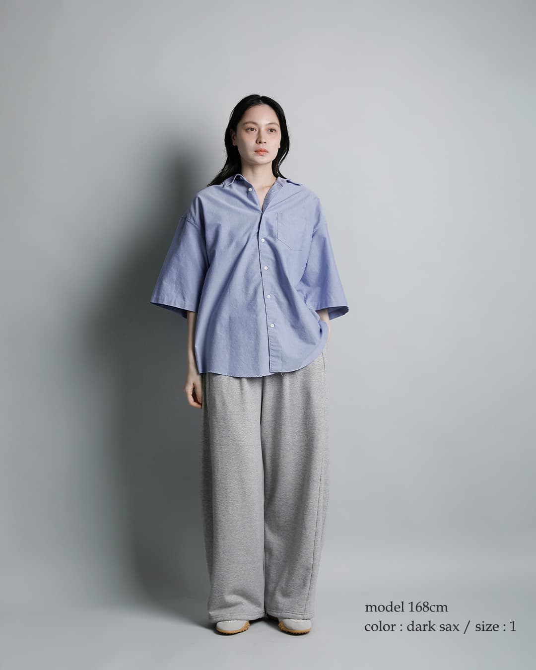 DIGAWELコットン オーバーサイズ 半袖シャツ dwaa035