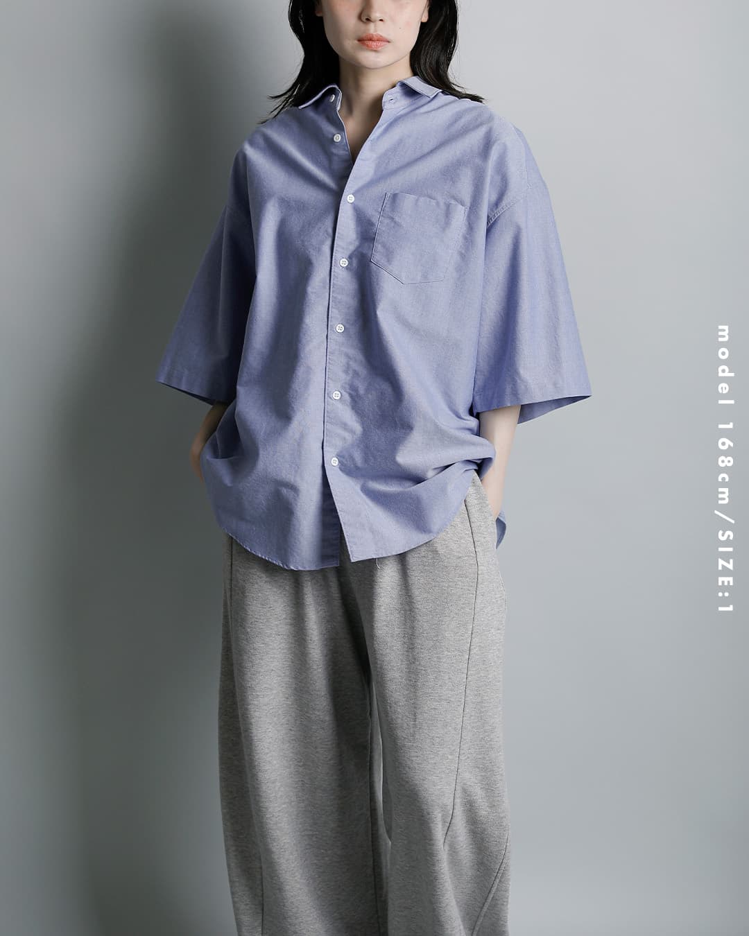 DIGAWELコットン オーバーサイズ 半袖シャツ dwaa035