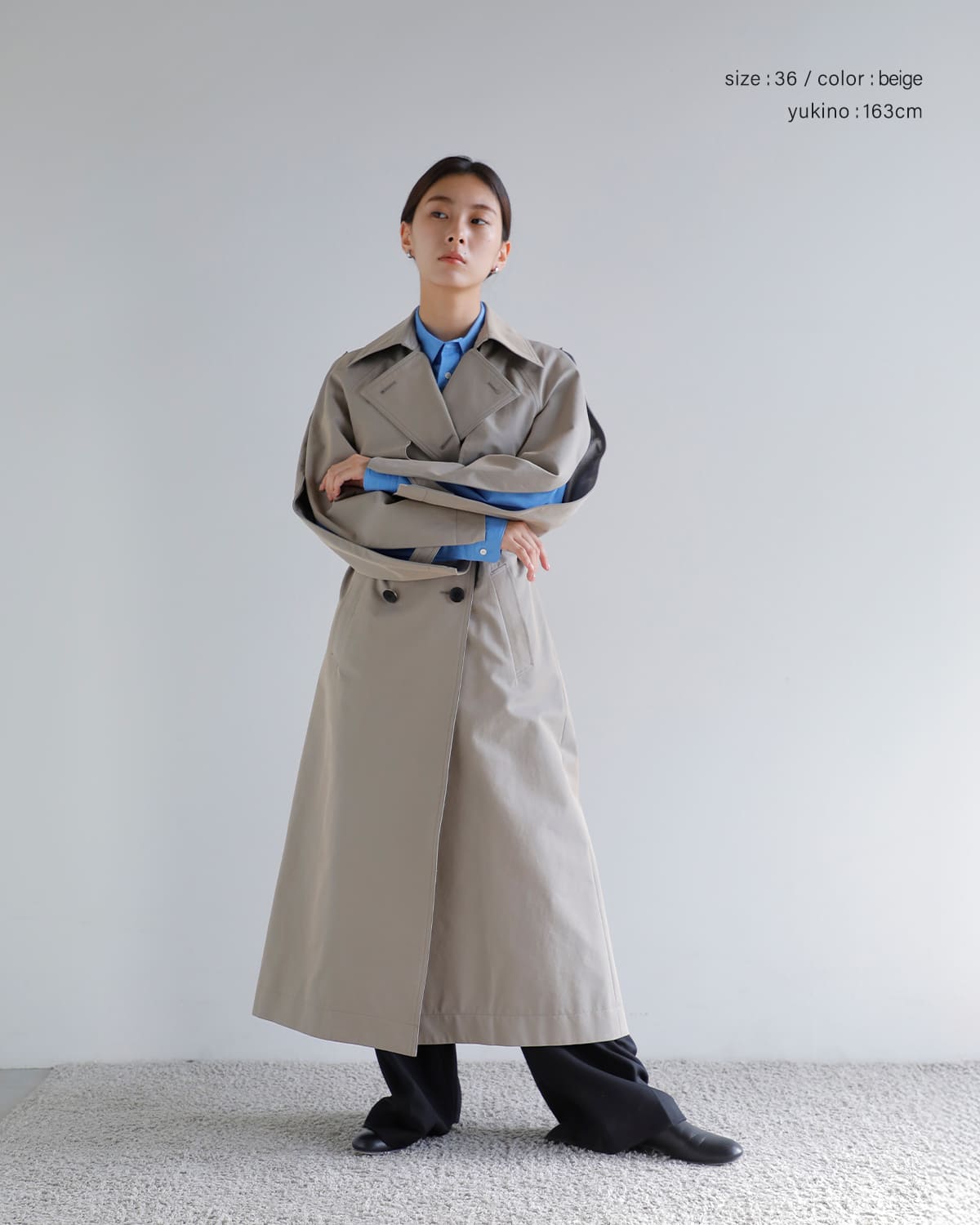 CINOH(チノ)ツイルトレンチコート “enso/円相” e-20-001