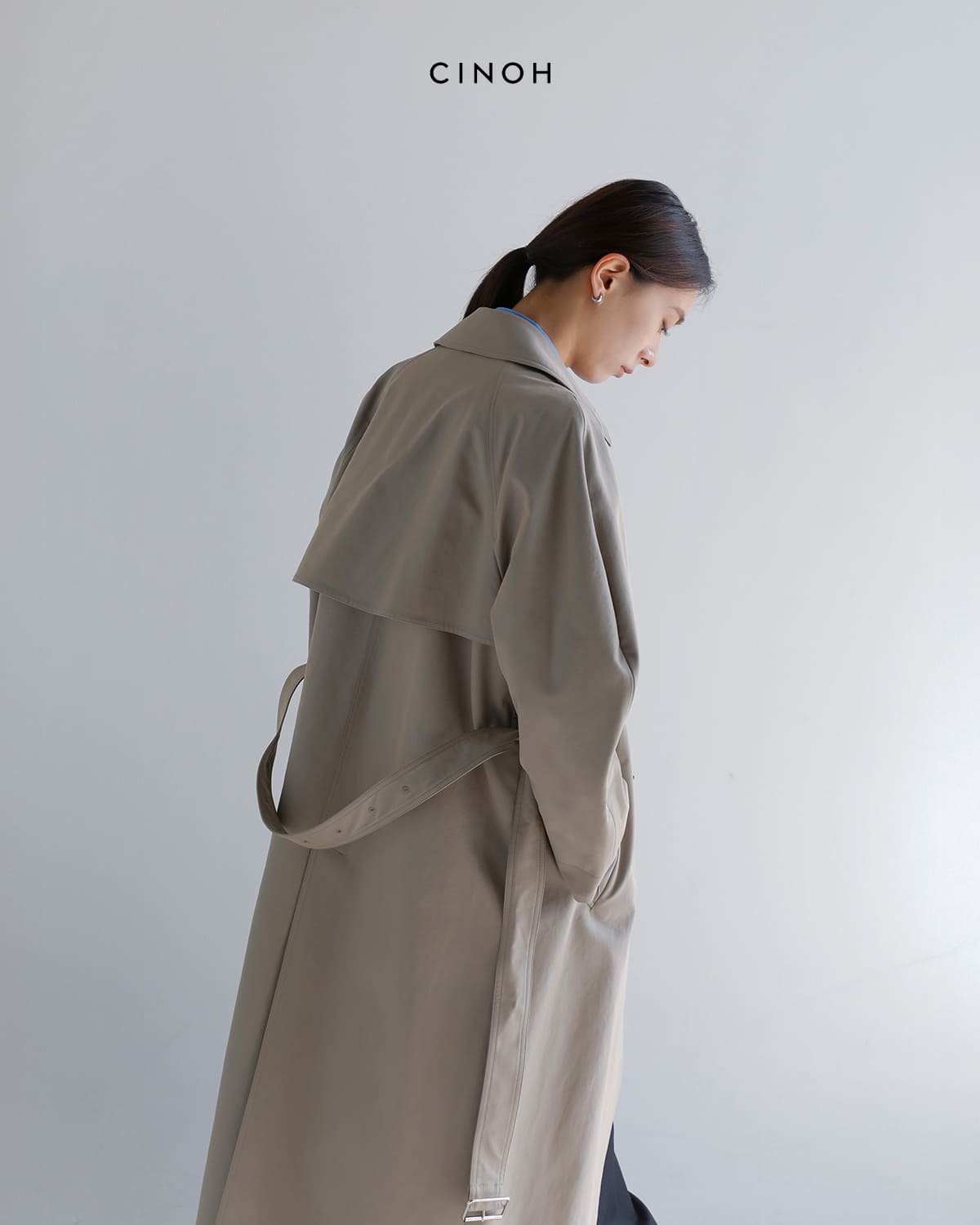 CINOH チノ ツイル トレンチコート “enso/円相” e-20-001 2026ss新作