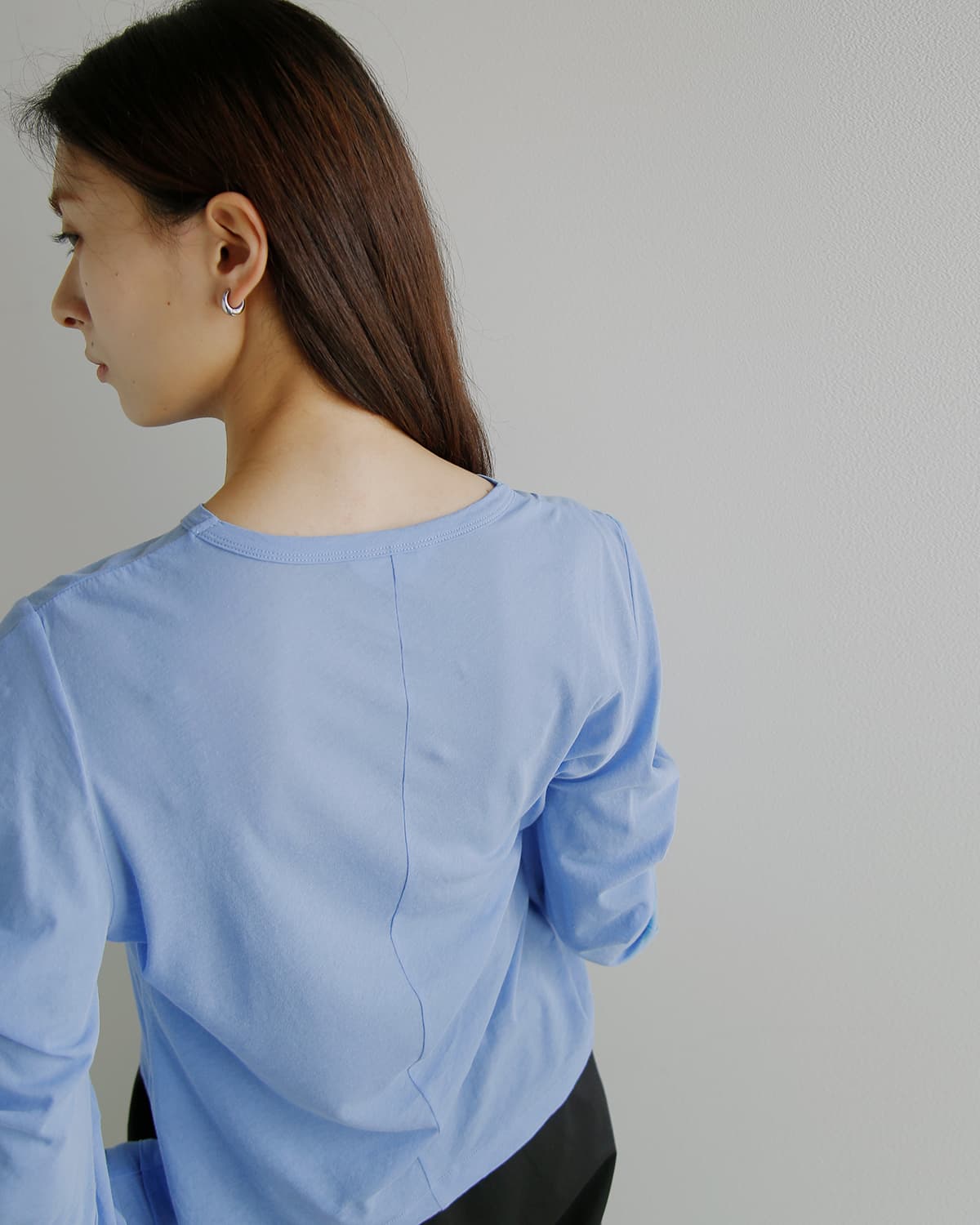 CINOH(チノ)コットン天竺シアー ロングスリーブプルオーバー  “SHEF enso/円相” e-40-041