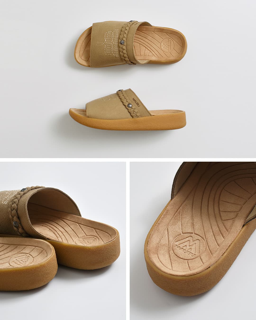 MALIBU SANDALSエルランチョスライド スエードレザー サンダル EL RANCHO SLIDE