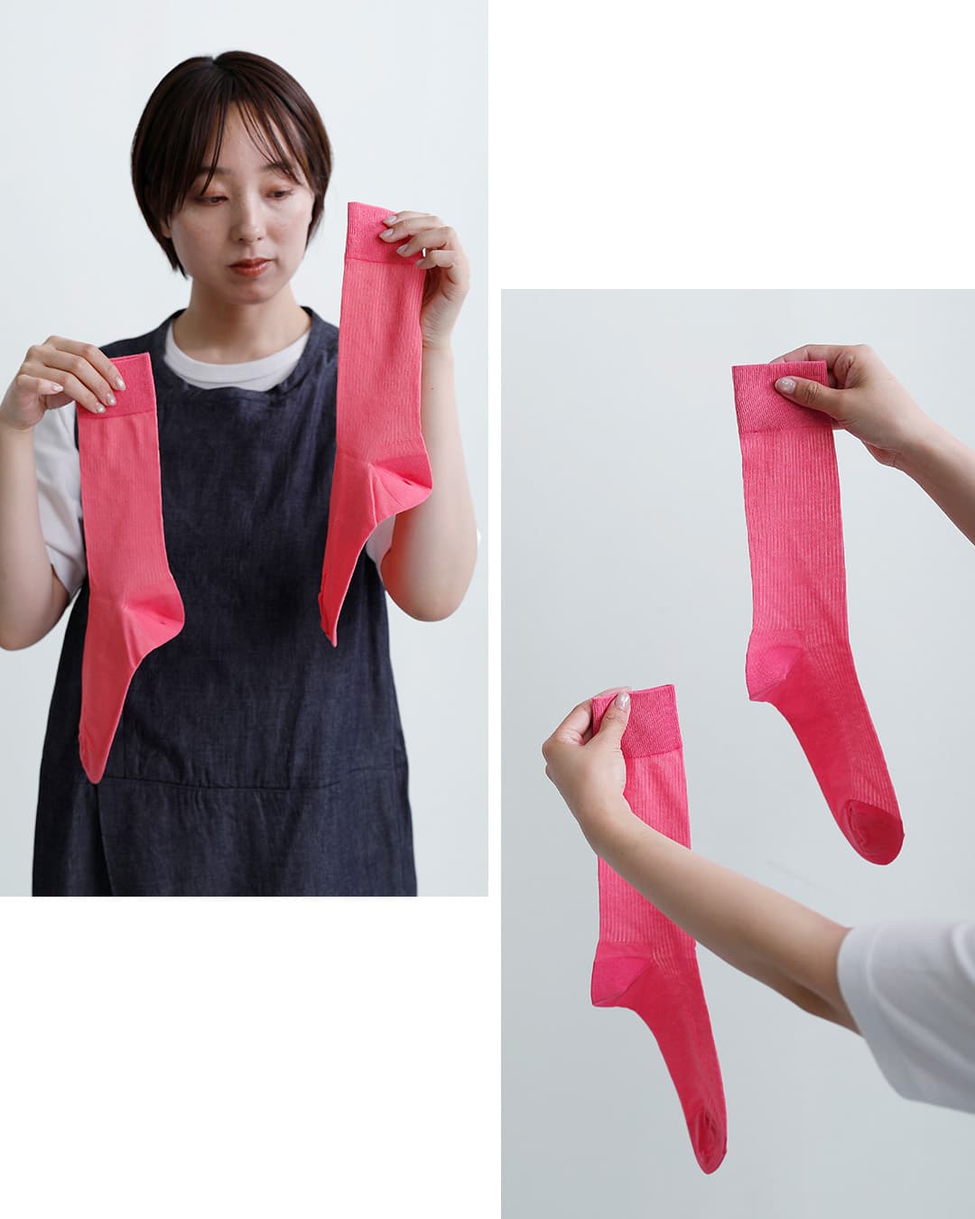 en Lilleコットン ミドル ソックス “くちぶえ” el25403