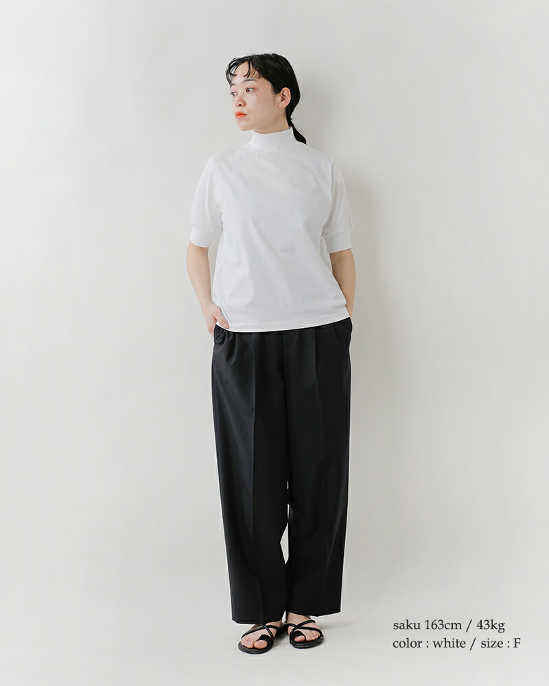 euphoric(ユーフォリック)スペインピマコットンモックネックプルオーバー“MockneckTops”eu-ct5111