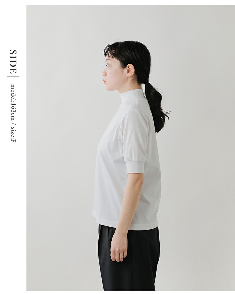 euphoric(ユーフォリック)スペインピマコットンモックネックプルオーバー“MockneckTops”eu-ct5111