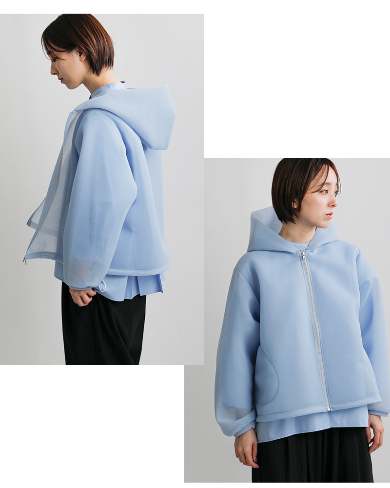 euphoric(ユーフォリック)シアーダンボールパーカー“SheerParka”eu-ct6102