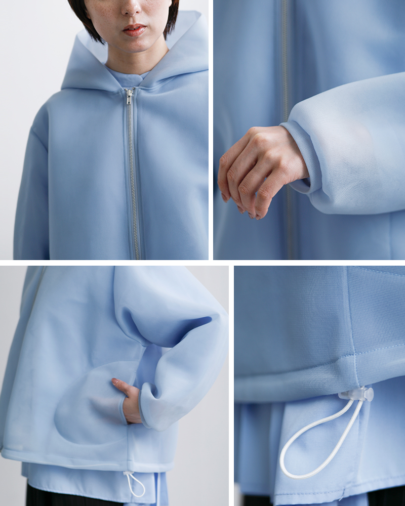 euphoric(ユーフォリック)シアーダンボールパーカー“SheerParka”eu-ct6102