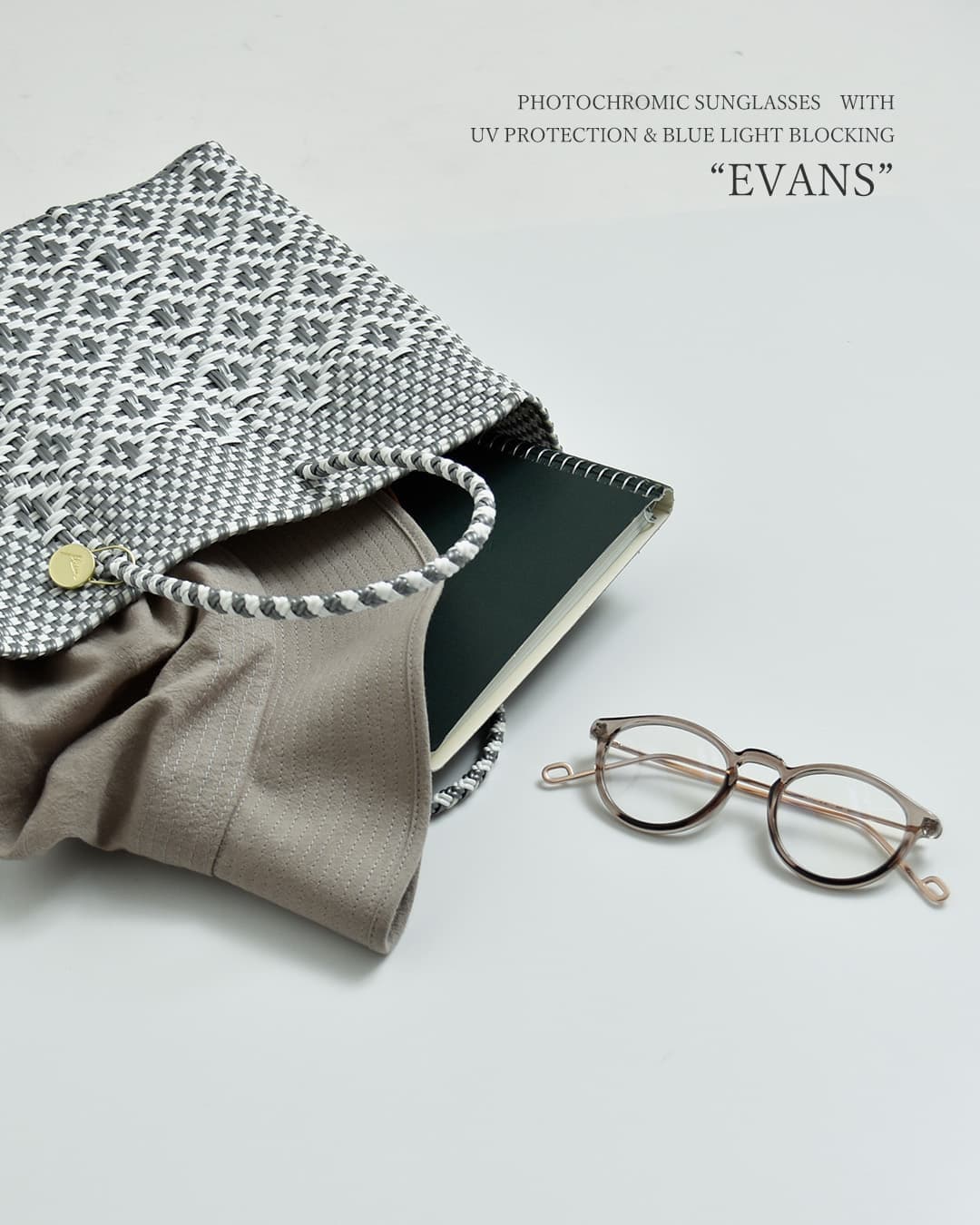 Ciqiエバンス UVカット ブルーライトカット 調光 サングラス “EVANS Photochromic sunglasses” evans-phc