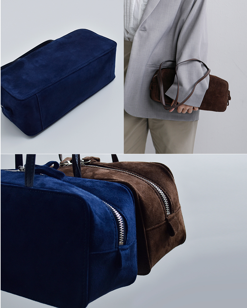 ARTESANOS(アルテサノス)スエードレザースクエアショルダーバッグex1-2060