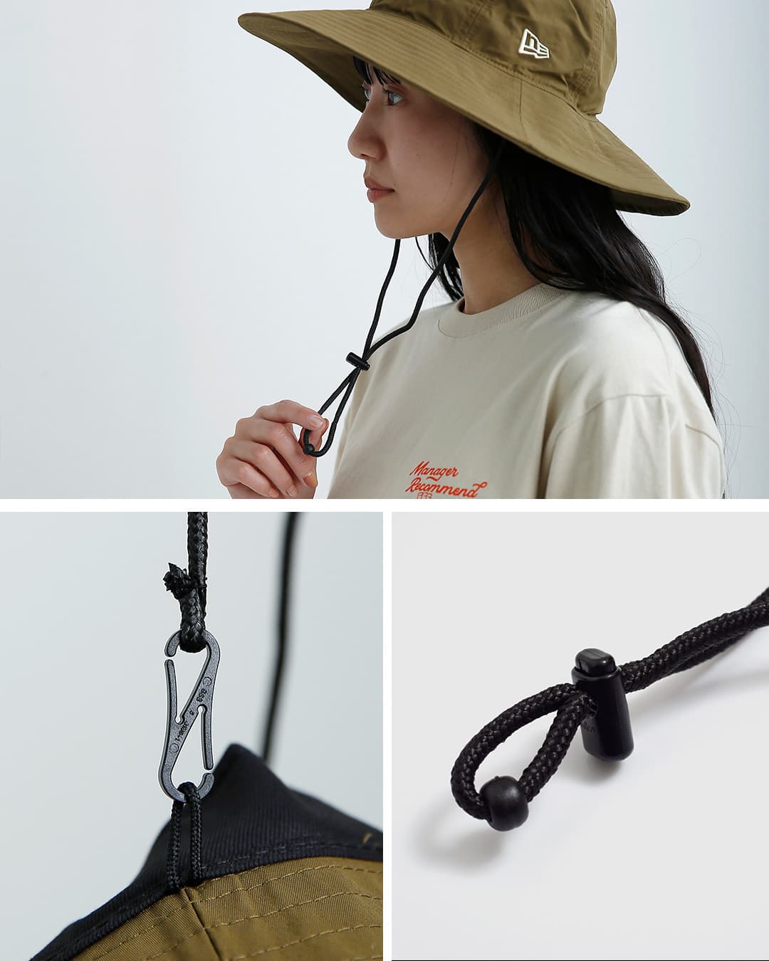 NEW ERAエクスプローラー ワイド ブリム ナイロン ハット exp-wide-brim