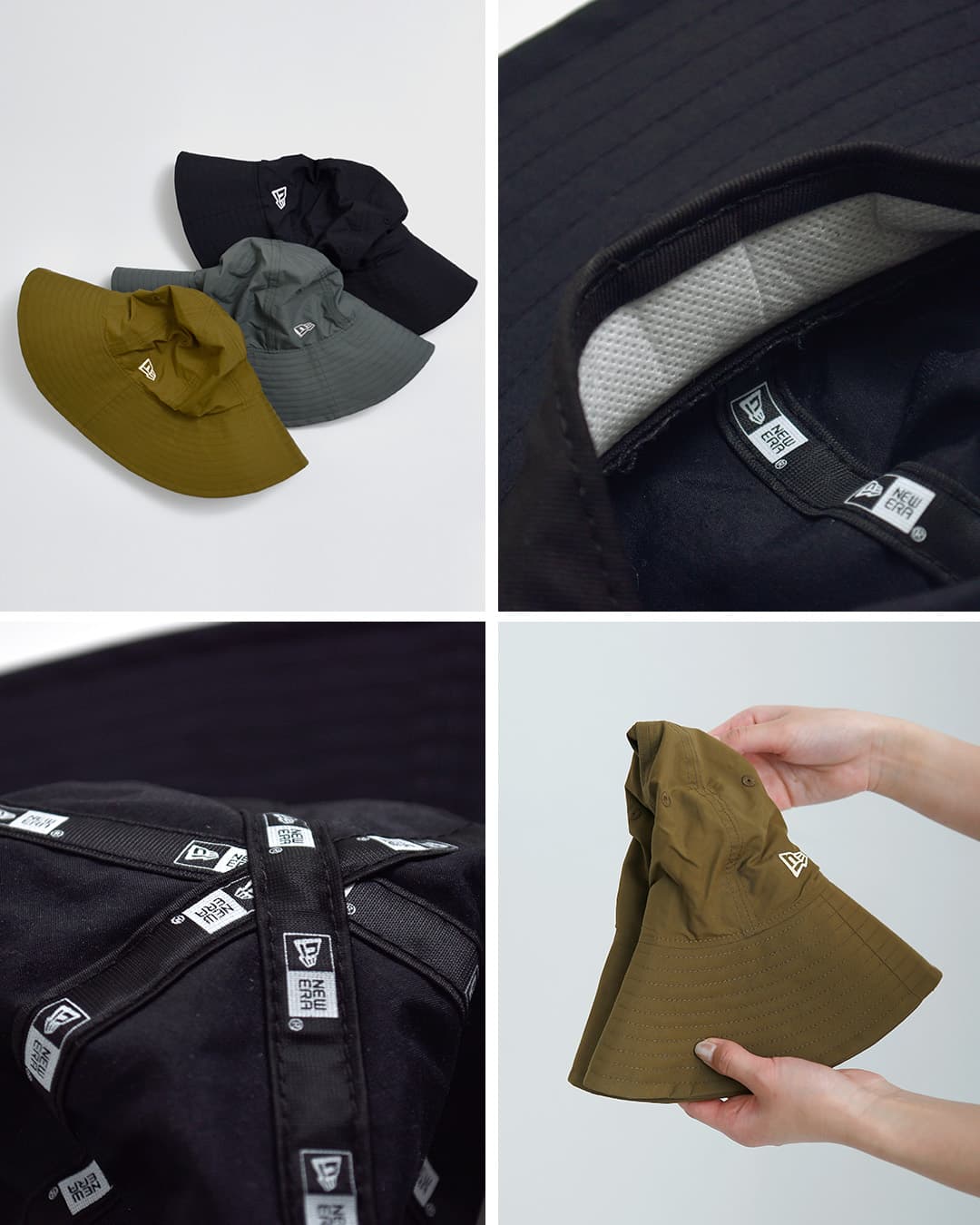 NEW ERAエクスプローラー ワイド ブリム ナイロン ハット exp-wide-brim