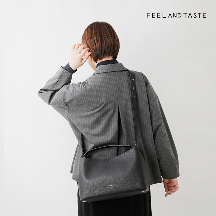 FEEL AND TASTE(フィールアンドテイスト)ボンディングレザーショルダーバッグboatf211b501