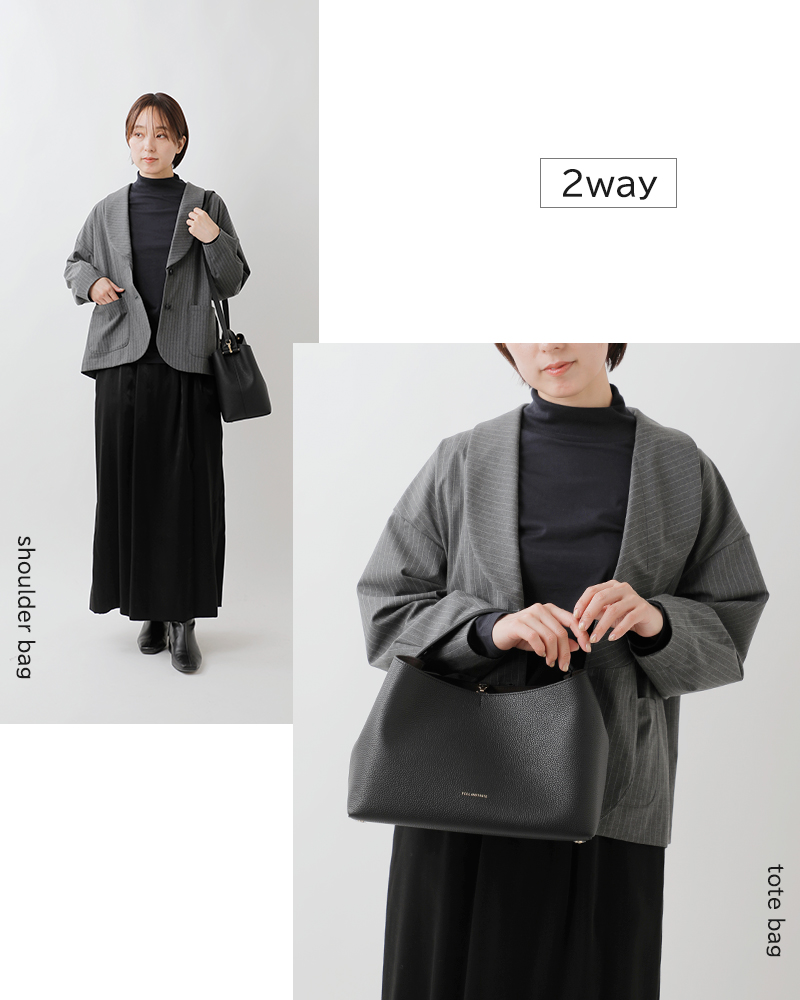 FEEL AND TASTE(フィールアンドテイスト)ボンディングレザーショルダーバッグboatf211b501