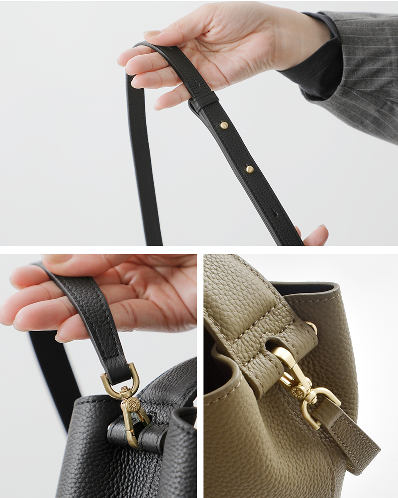 FEEL AND TASTE(フィールアンドテイスト)ボンディングレザーショルダーバッグboatf211b501