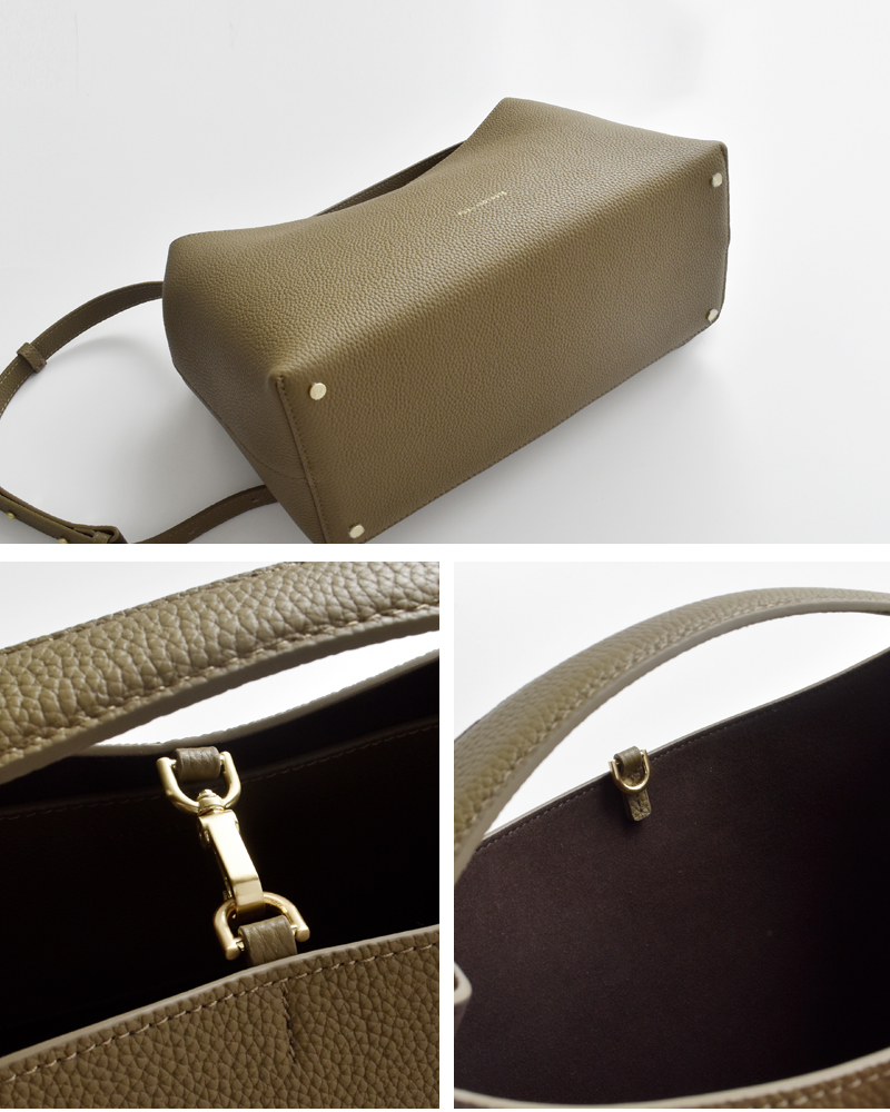 FEEL AND TASTE(フィールアンドテイスト)ボンディングレザーショルダーバッグboatf211b501