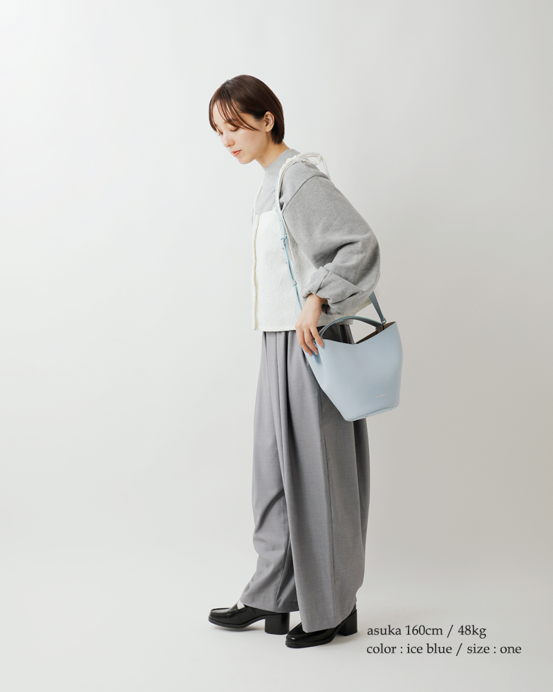 FEEL AND TASTE(フィールアンドテイスト)ボンディングレザーバケットバッグ“lily”f211b511