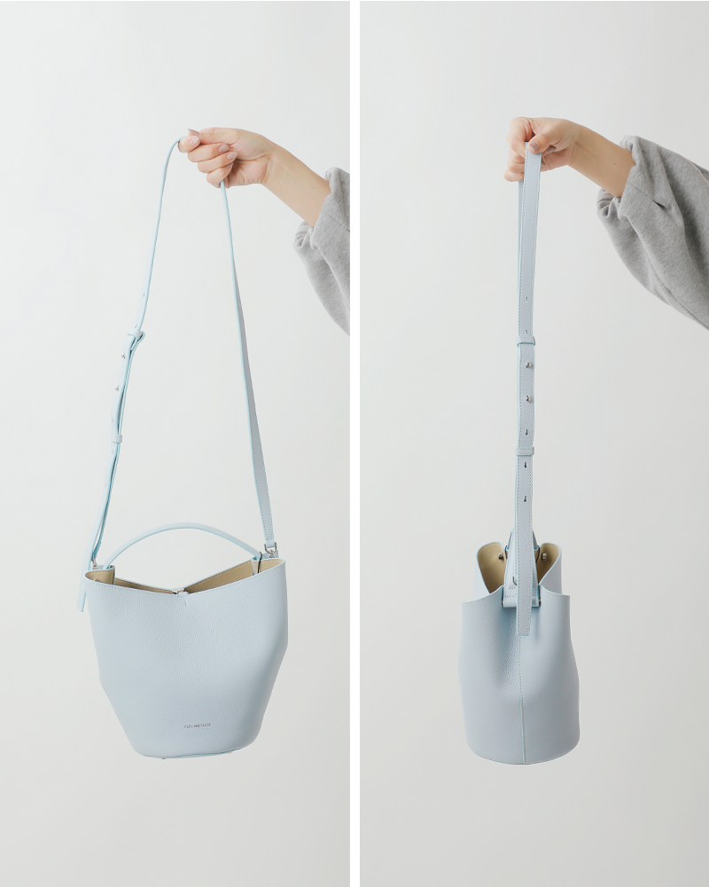 FEEL AND TASTE(フィールアンドテイスト)ボンディングレザーバケットバッグ“lily”f211b511