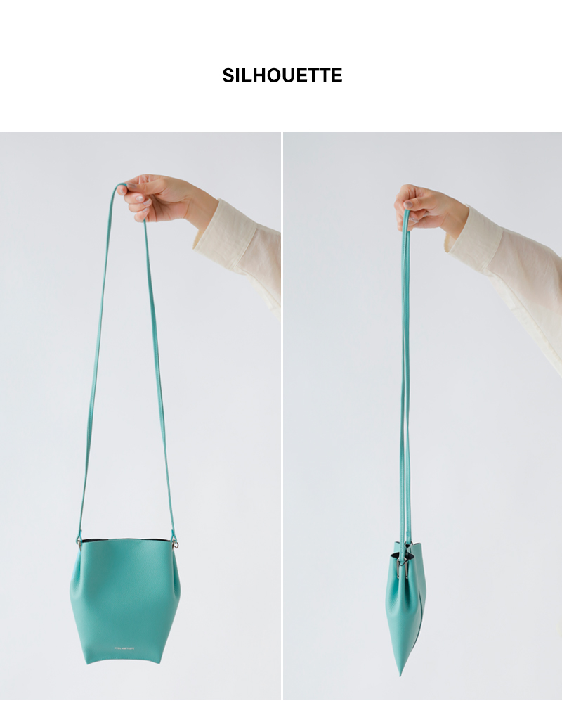 FEEL AND TASTEレザー サイドタック ショルダーバッグ “Plie S” f211f111
