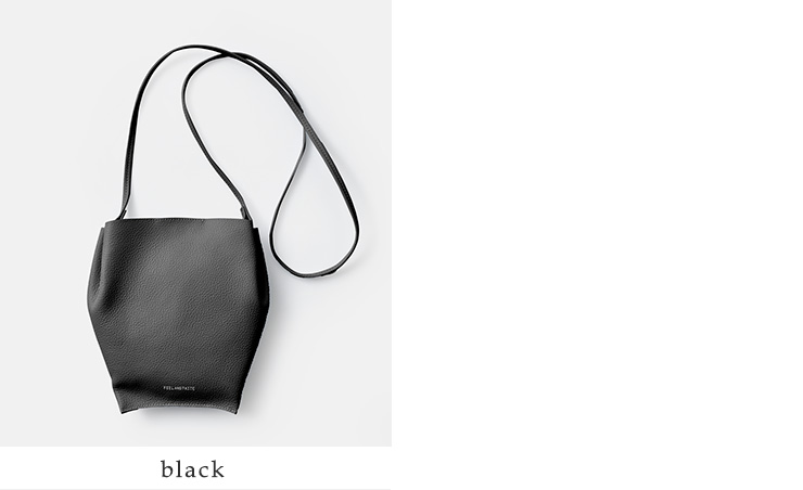 FEEL AND TASTEレザー サイドタック ショルダーバッグ “Plie S” f211f111