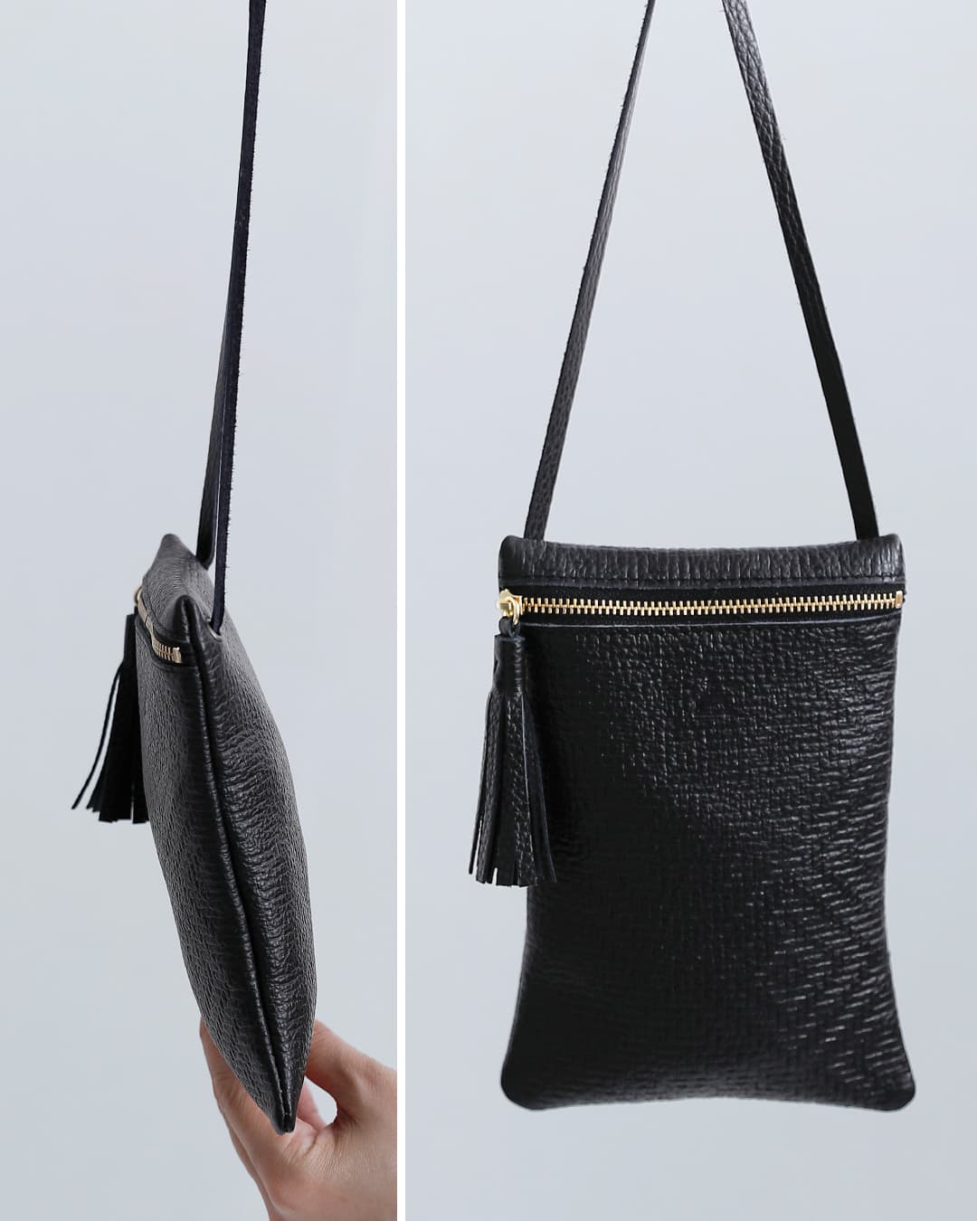 FEU DUN PHAREカウレザー 型押し ショルダー ポーチ f52344-38