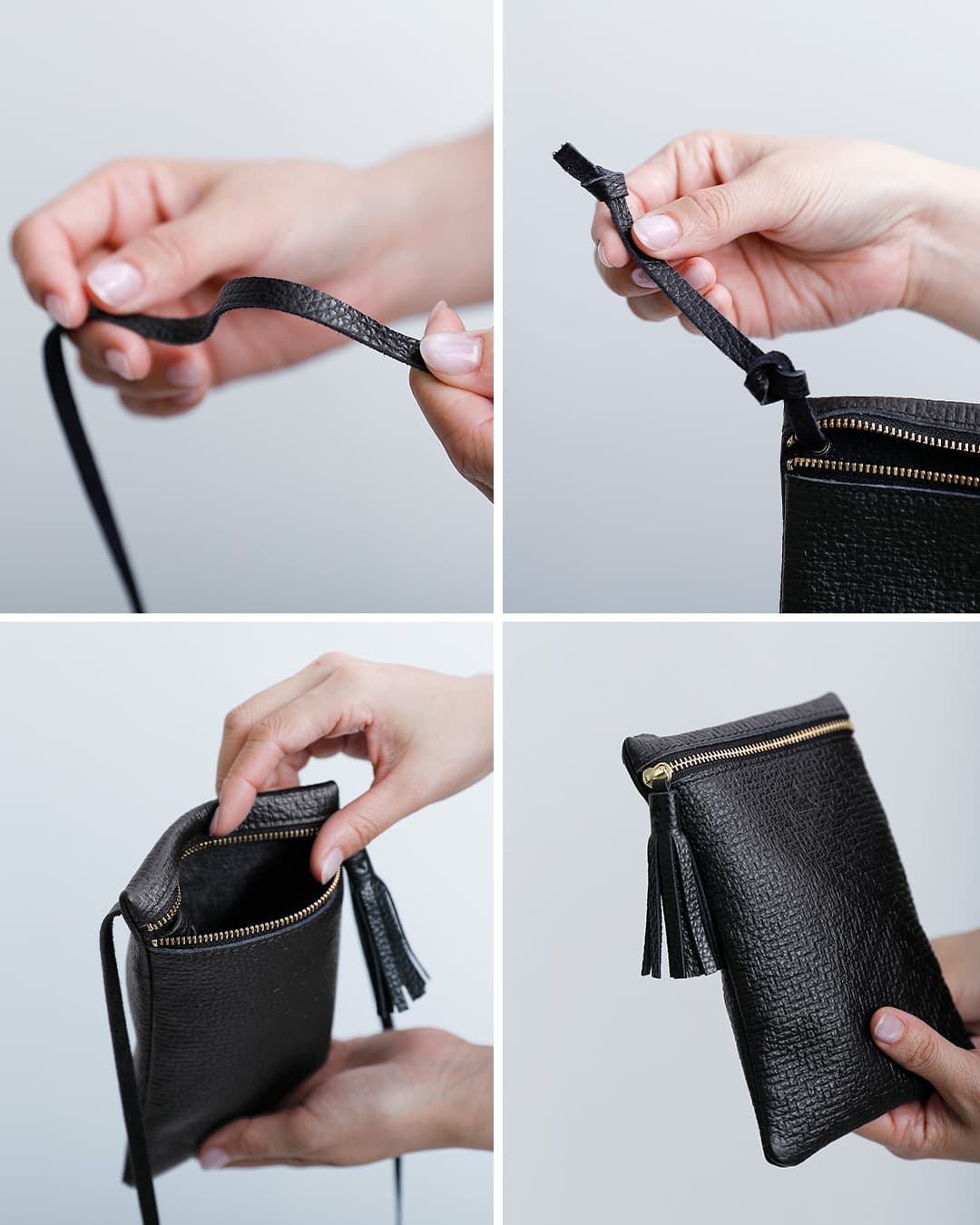 FEU DUN PHAREカウレザー 型押し ショルダー ポーチ f52344-38