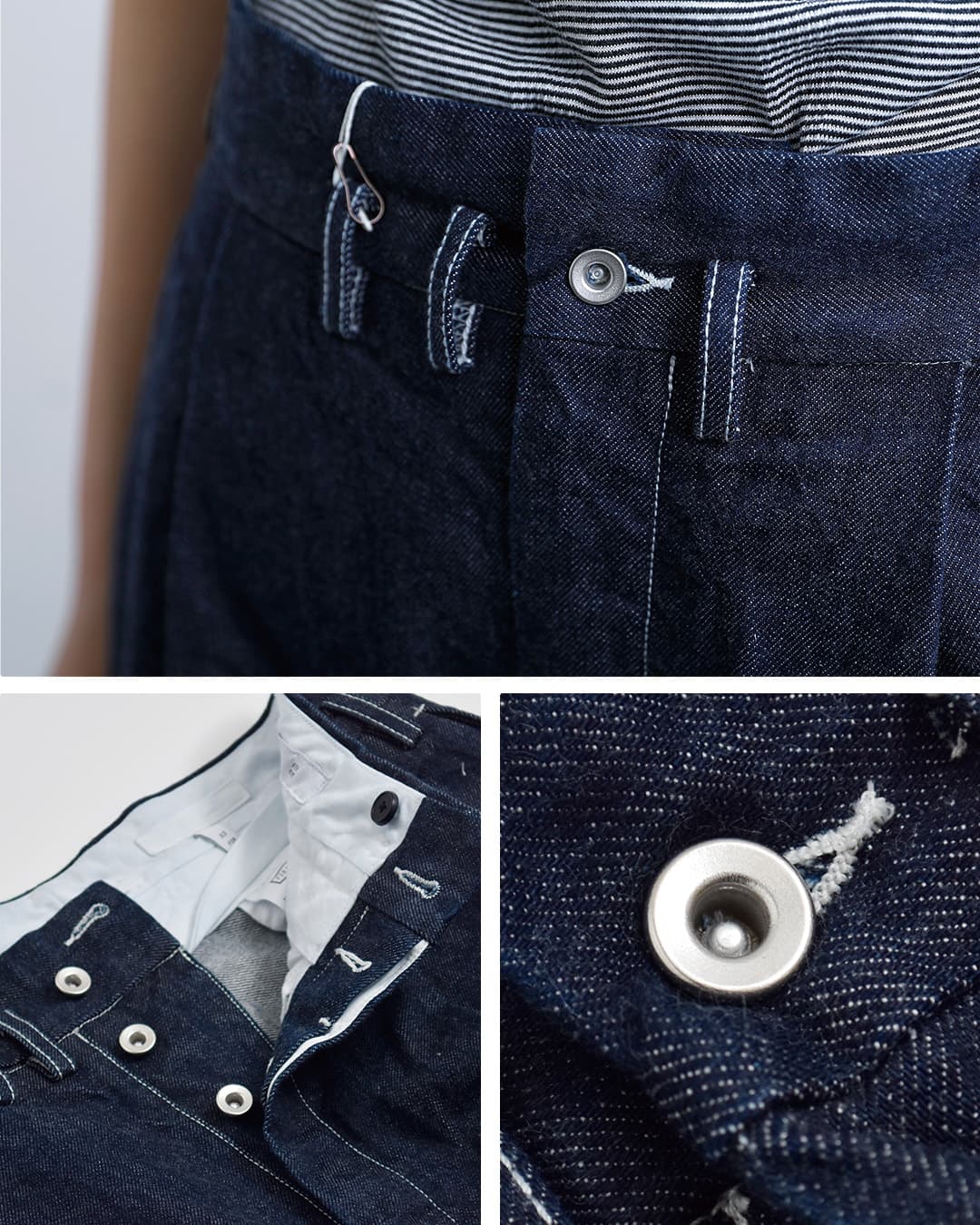 FIR MUMインディゴコットン コモンセルビッチデニムパンツ fk-fr5002dm