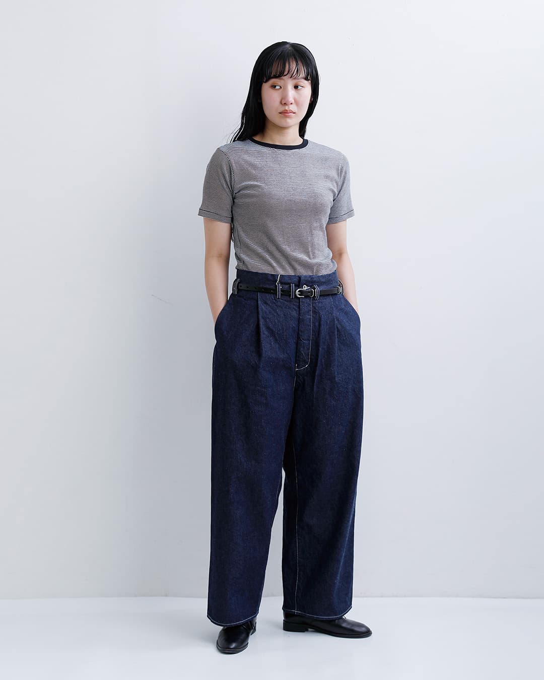 FIR MUMインディゴコットン コモンセルビッチデニムパンツ fk-fr5002dm