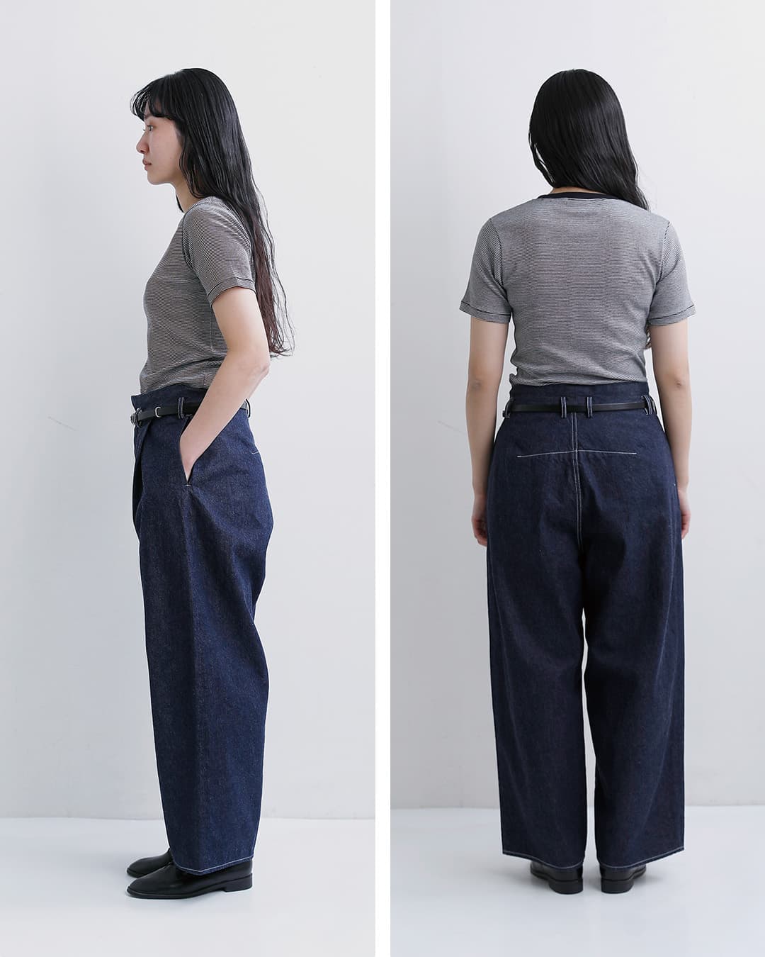 FIR MUMインディゴコットン コモンセルビッチデニムパンツ fk-fr5002dm