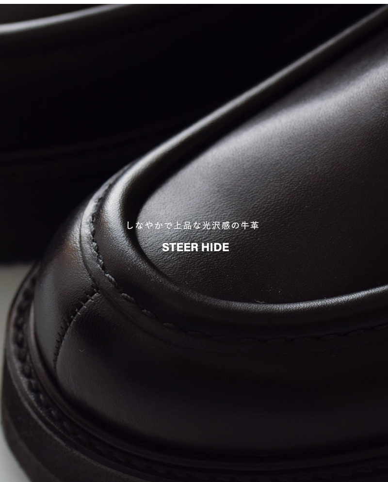 BEAUTIFUL SHOES�X�e�A���U�[ �t�����g �W�b�v ���J�V�� frontzip-moccasin